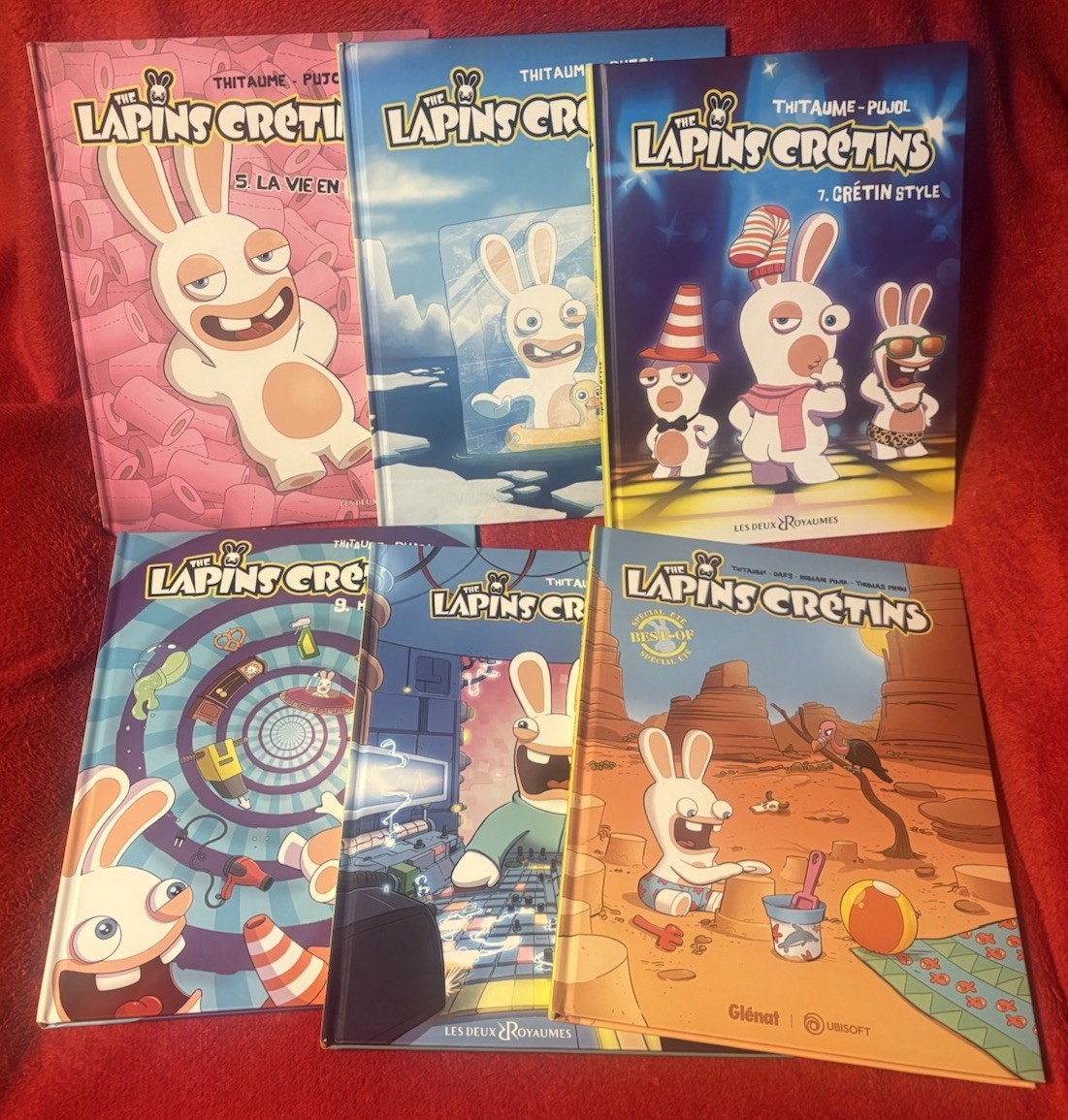 The Lapins Cretins libro dei cartoni animati copertina rigida lotto di sei volumi - Rabbids (FRANCESE)