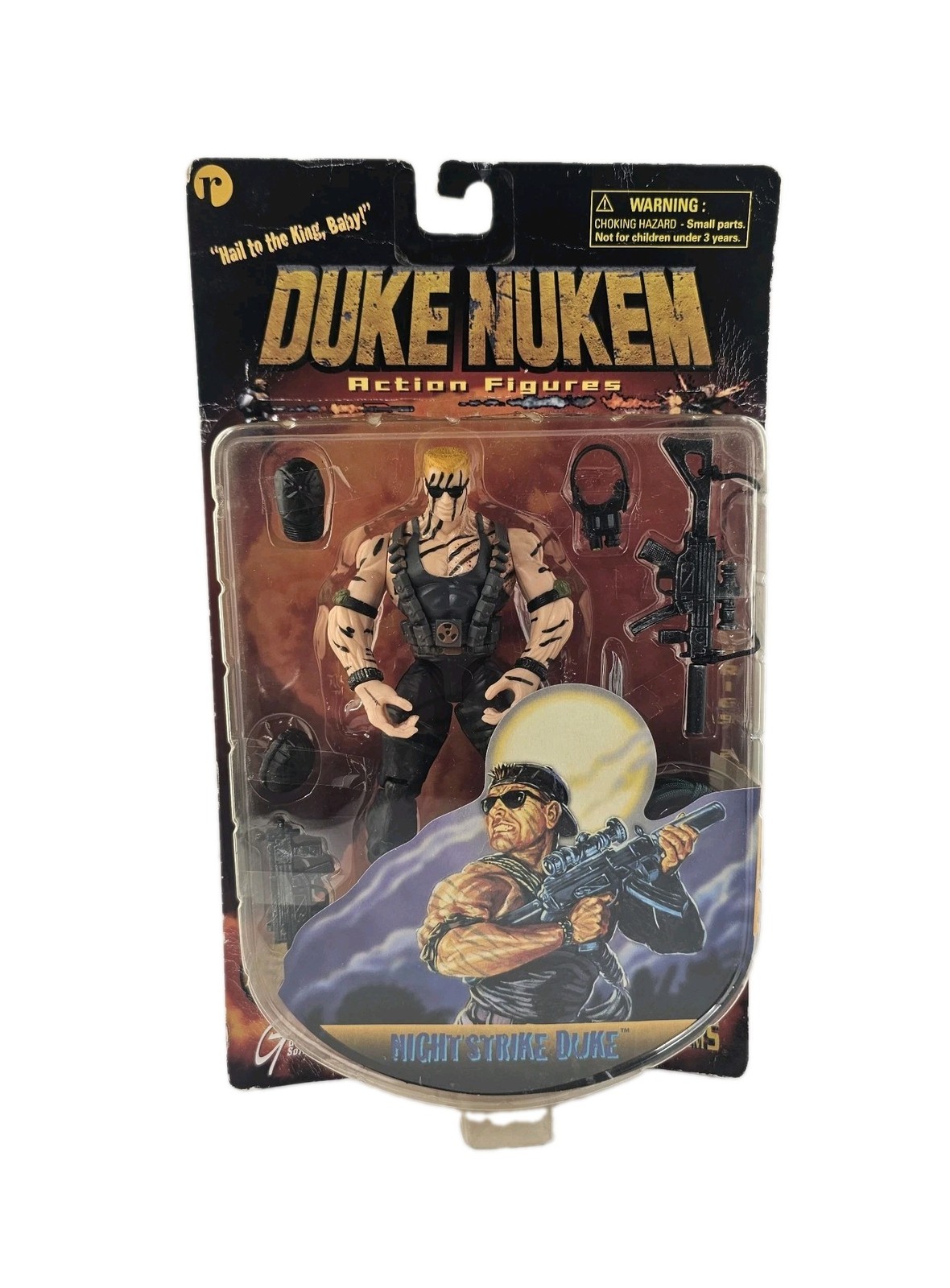 Vintage Duke Nukem “Night Strike Duke” 1997 Game Action Figure 3d Realms Sealed 