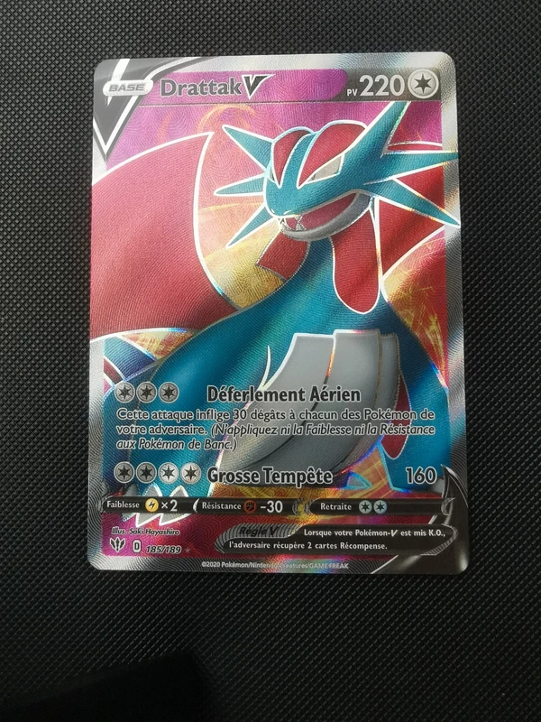 Carte Pokémon - Drattak V FA 185/189 - Ténèbres Embrasées - FR