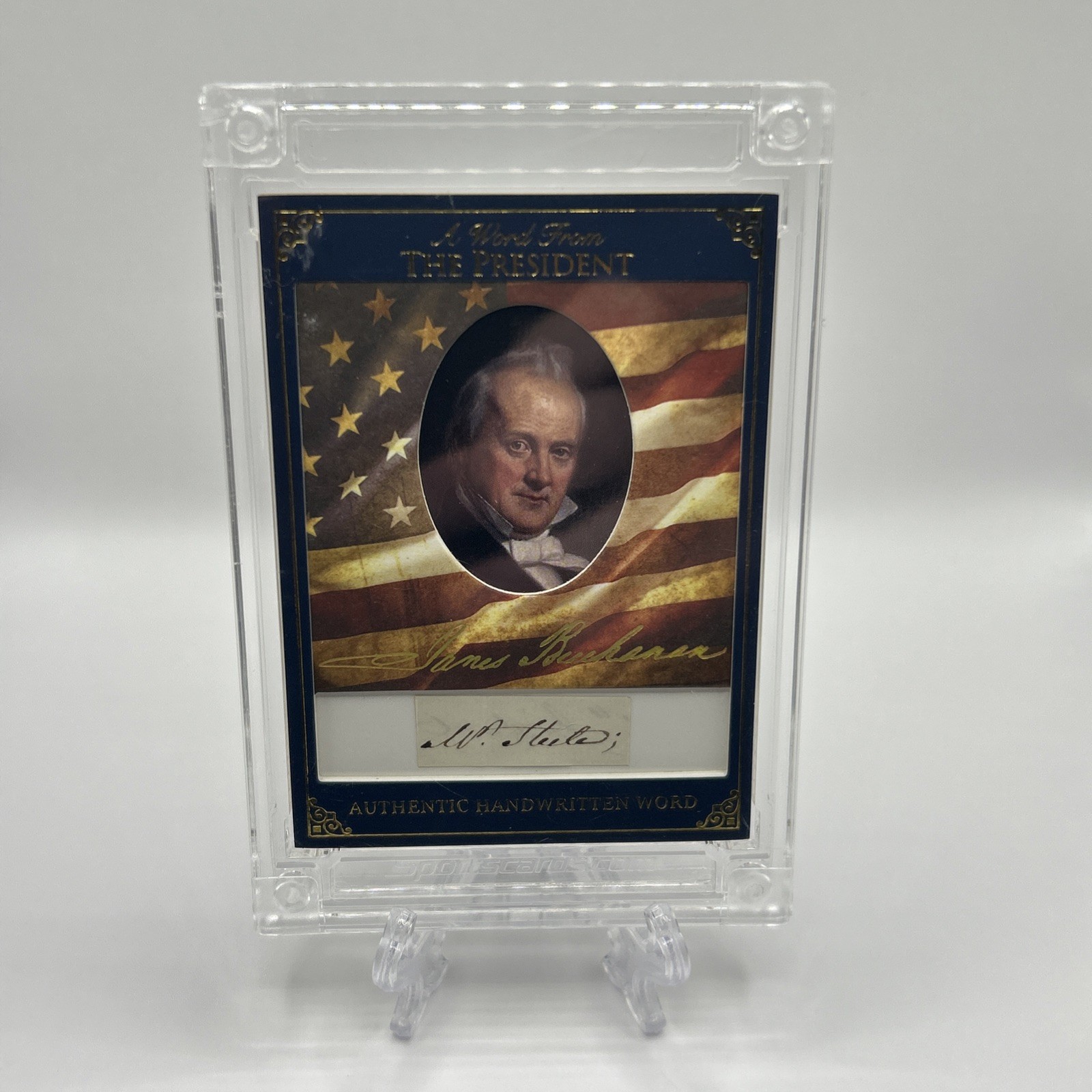 2025 Una parola da POTUS James Buchanan autentica carta scritta a mano