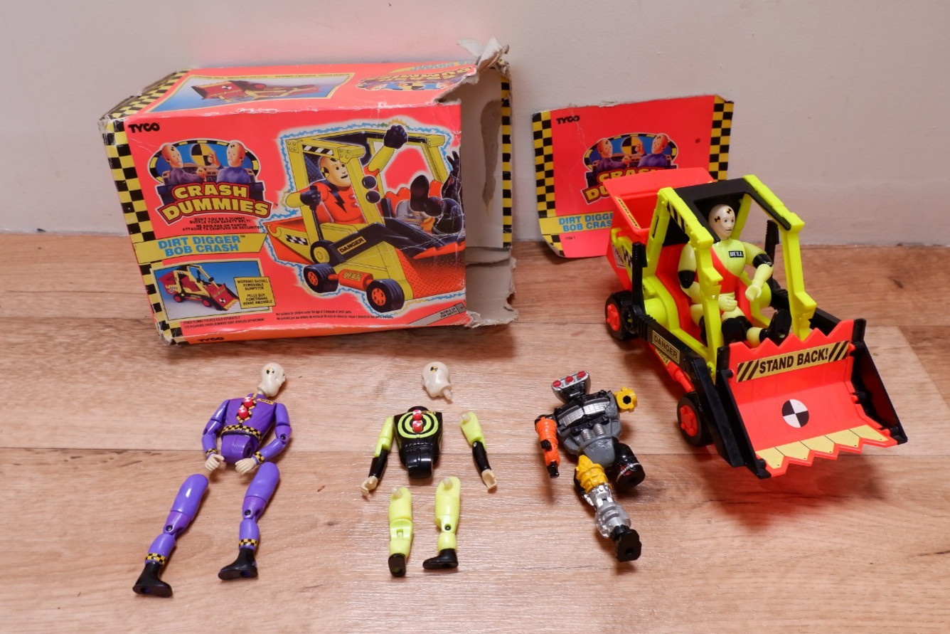 Crash Dummies Dirt Digger Bob Crash Jack Hammer Tyko Bundle