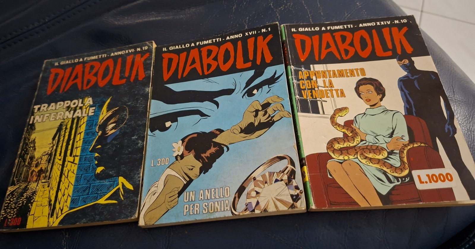 Diabolik lotto anni X-XII-XIII-XVI-XVII-XXIV Vedi Descrizione