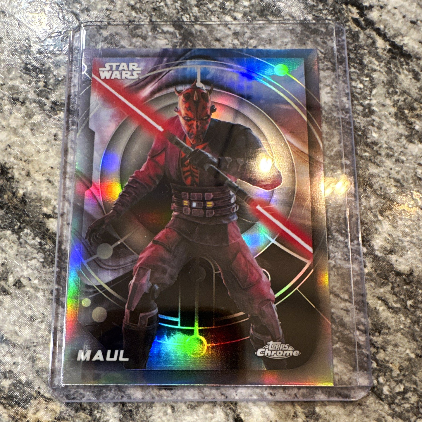 Topps Star Wars Chrome Maul #146 carta collezionabile rifrattore non sportiva