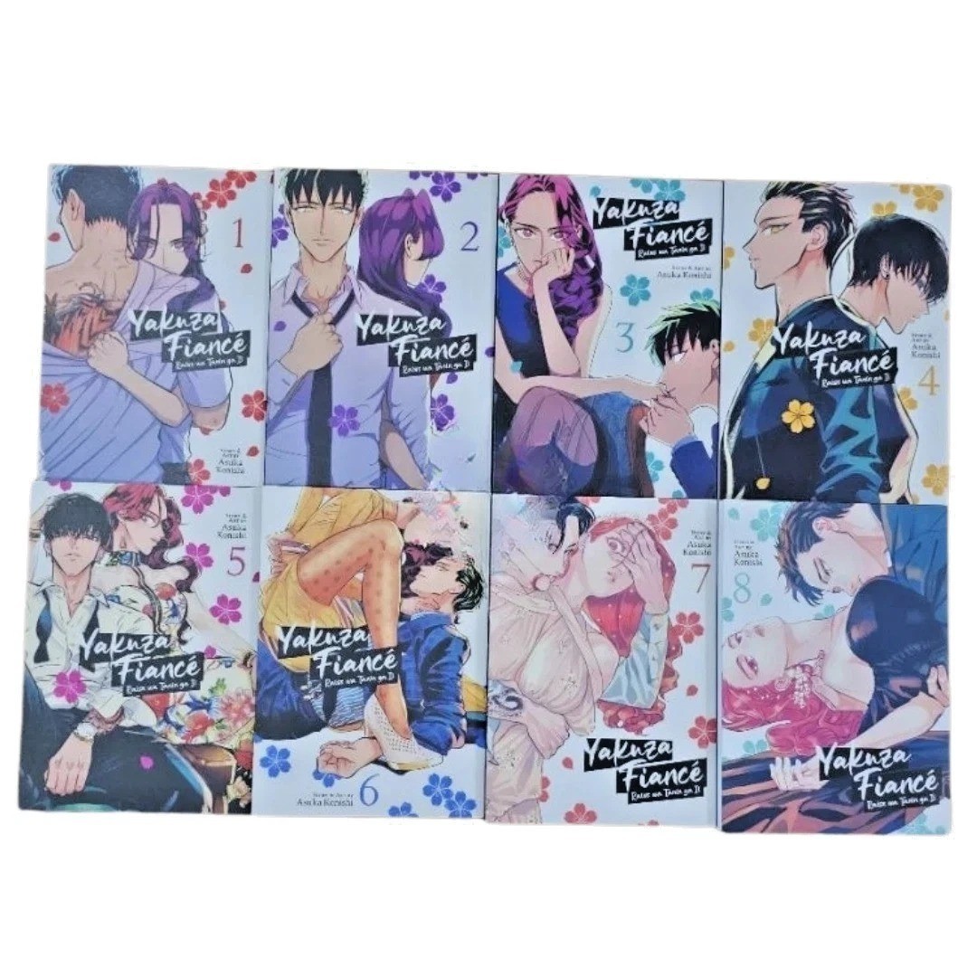 Nuovo Yakuza Fiance volume 1-8 manga fumetto di Asuka Konishi set completo inglese