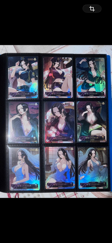 Lot 9 Waifu Cards – Boa Hancock Ultimate Edition Police/Dark/Wedding/Sun