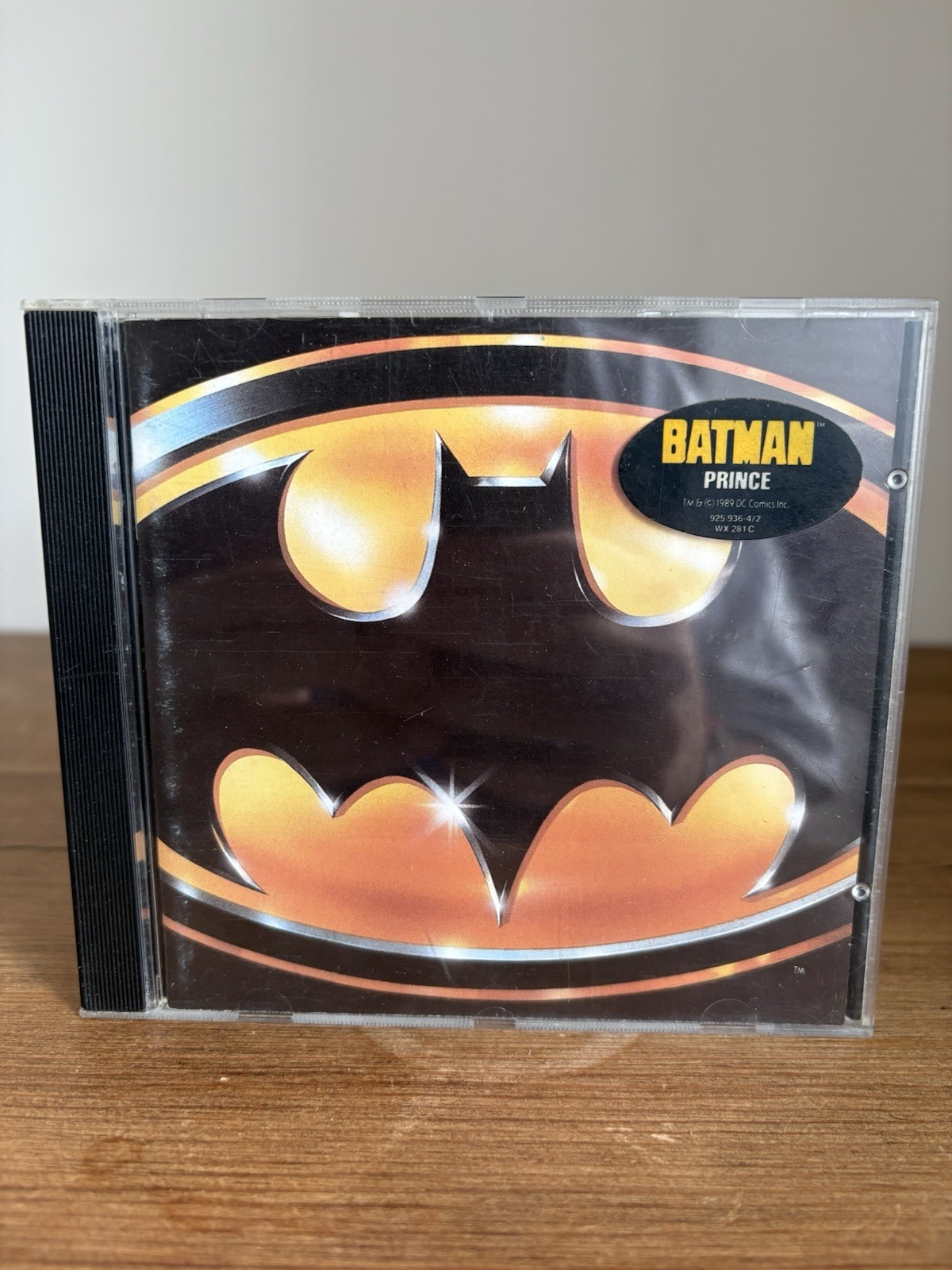 Prince Batman Motion Picture Soundtrack CD 1989 WX 281C 925 936-2 Hype Sticker