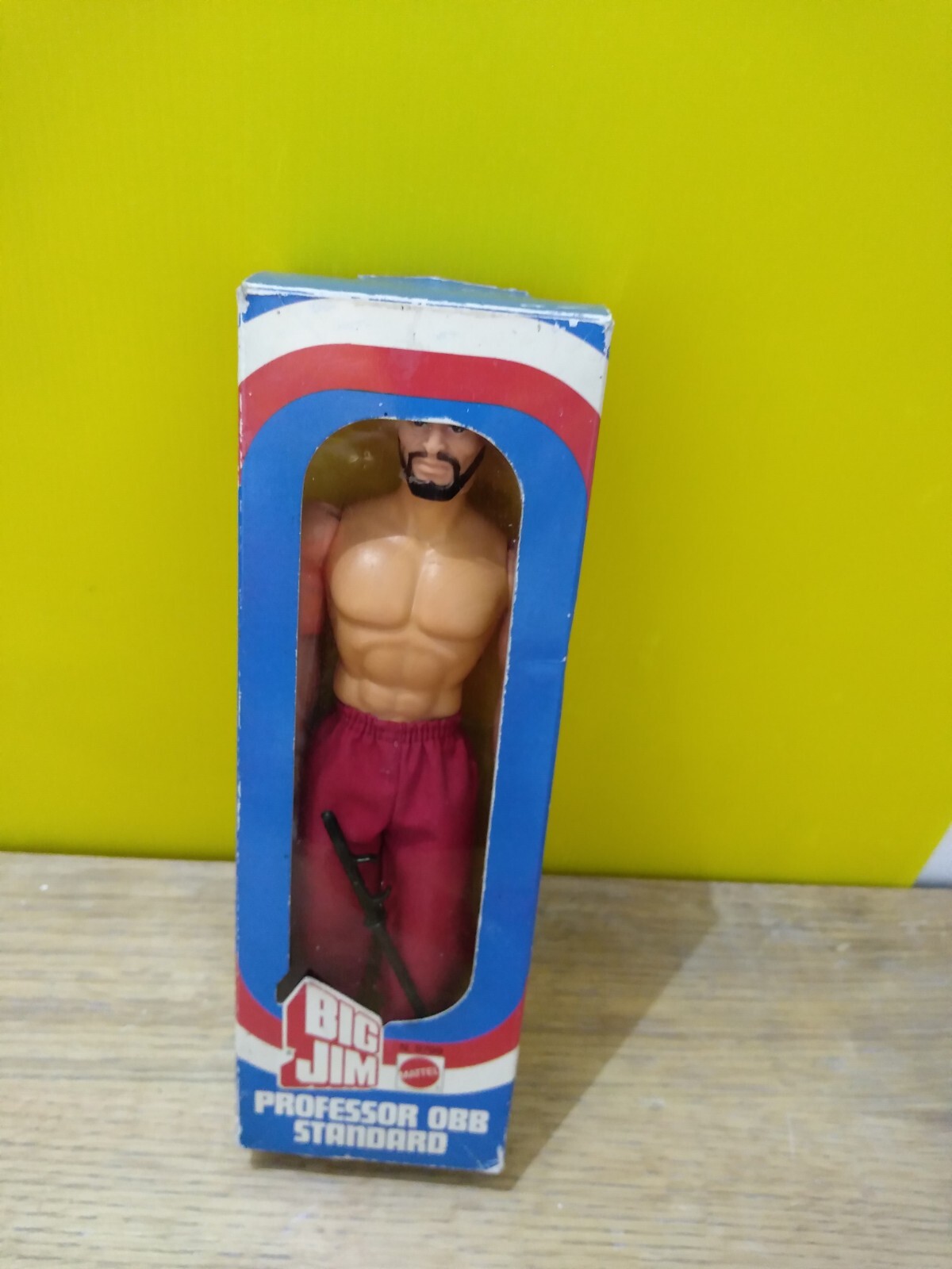 BIG JIM Mattel 9799 Professor OBB Standard Italy box con arma  pelle pulita SANO