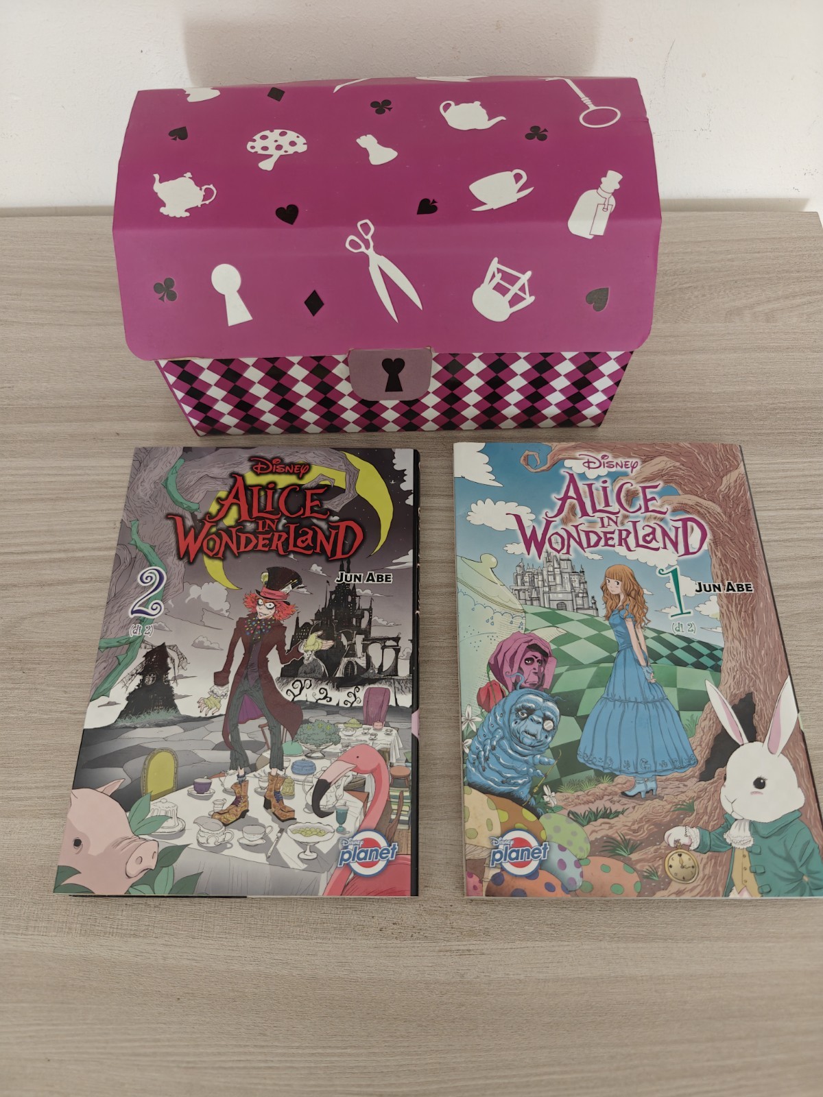 ALICE IN WONDERLAND 1-2 SERIE COMPLETA + COFANETTO Jun Abe Planet Manga