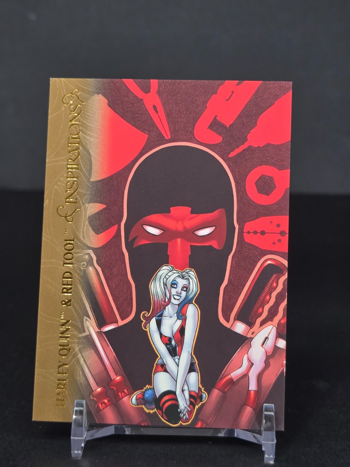 2026 UD Inspirations The World of DC Bronze #60 Harley Quinn, Red Tool