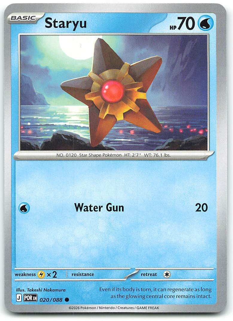 Staryu 020/088 Common Perfect Order Pokemon