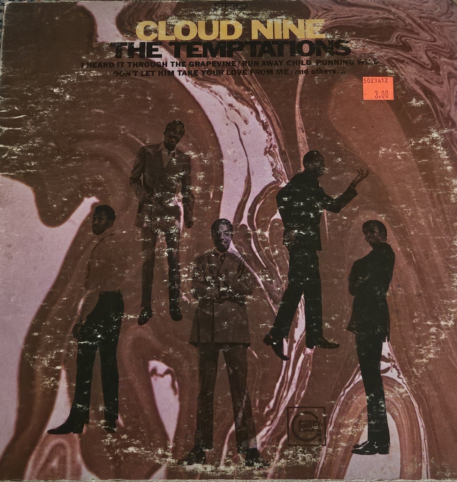 The Temptations Cloud Nine Gordy Soul LP Vinyl 1960s GS939 12" 33 RPM