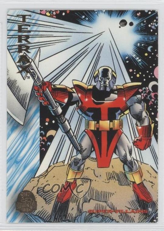 1994 Fleer Marvel Universe Serie V Super-Villains Terrax #156 02v3