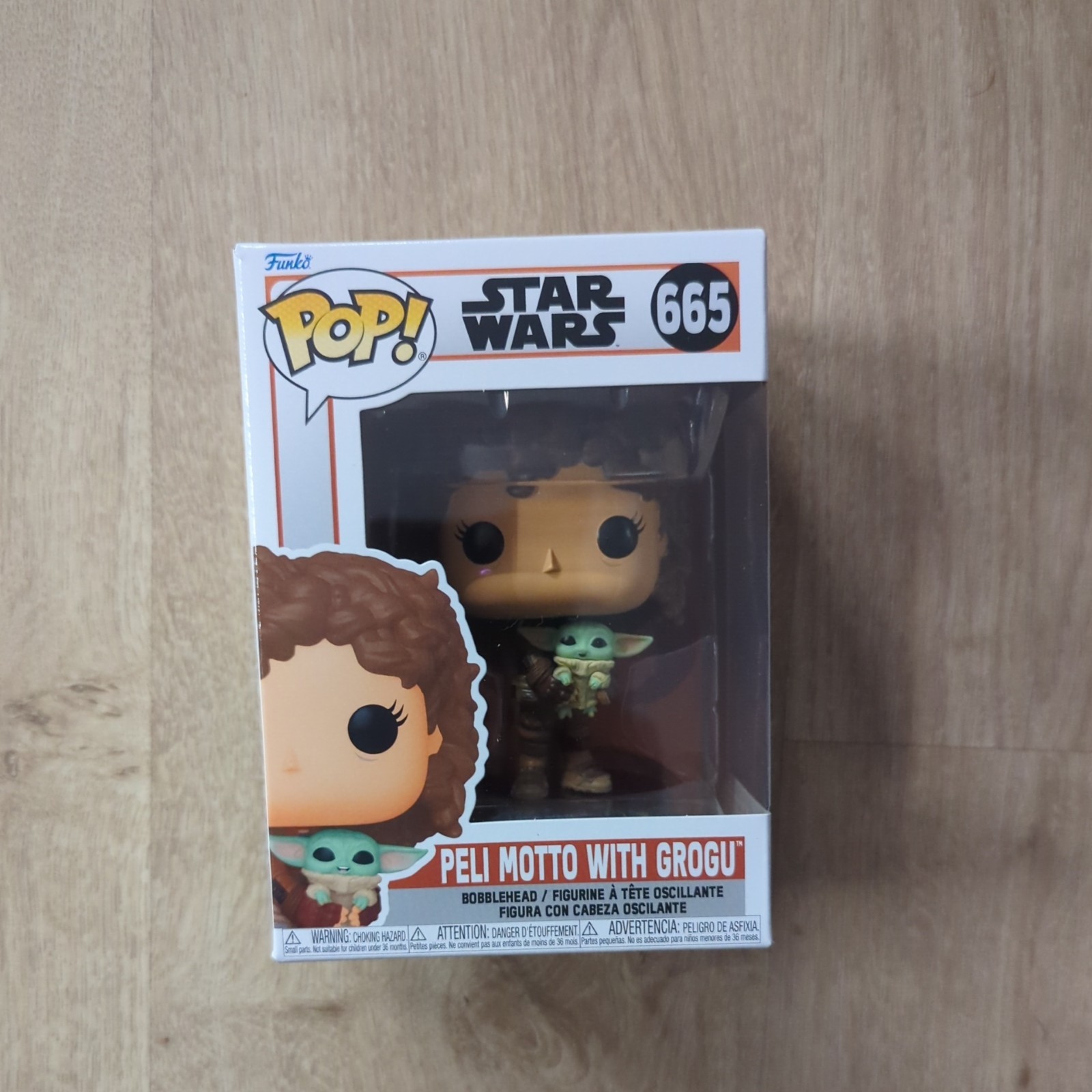 Star Wars The Mandalorian: Peli Motto w/ Grogu Funko POP! Vinyl