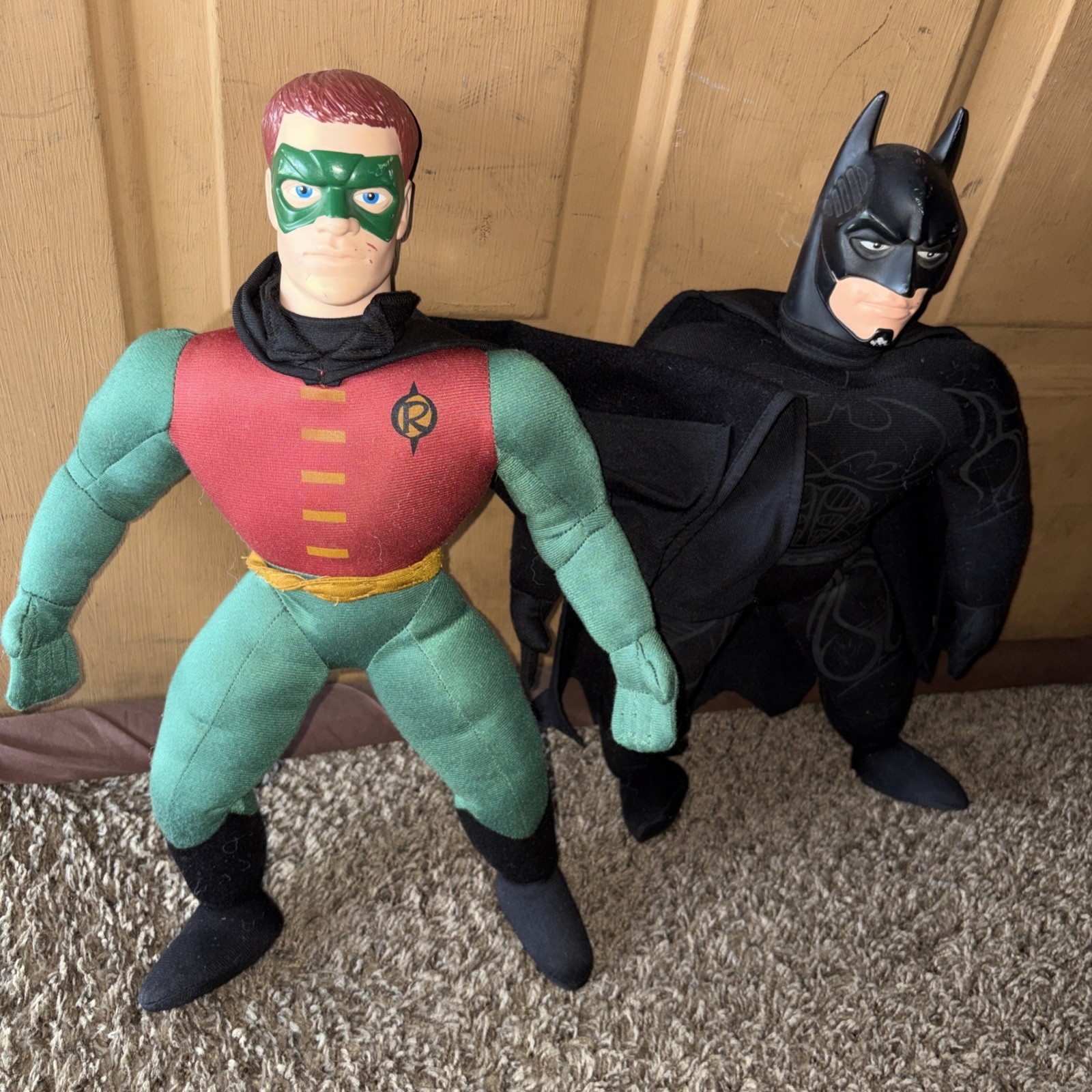 1995 HASBRO Batman & Robin peluche figure DC Comics altezza 18 pollici Batman Forever