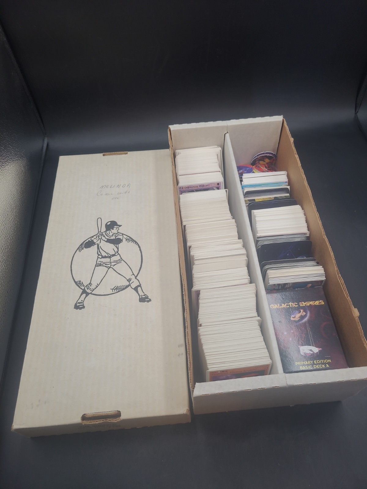 Lotto di 1.200+ carte collezionabili non sportive: Galactic Empires, Star Quest, ecc. 