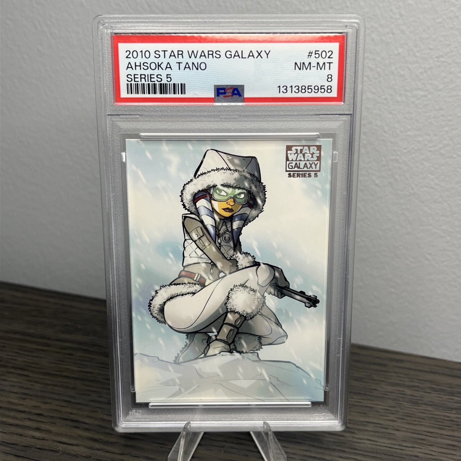 2010 Topps Star Wars Galaxy Series 5 #502 Ahsoka Tano PSA 8