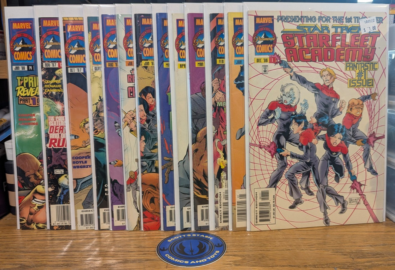 LOTTO: STAR TREK: STARFLEET ACADEMY #1-12,14 e Star Trek: Early Voyages 1-11 VF