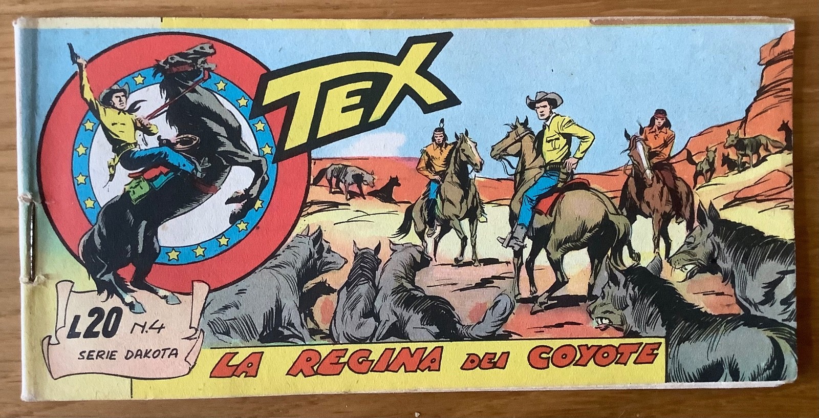 Tex striscia DAKOTA N. 4 - La regina dei coyote - MOLTO BUONA - ORIGINALE