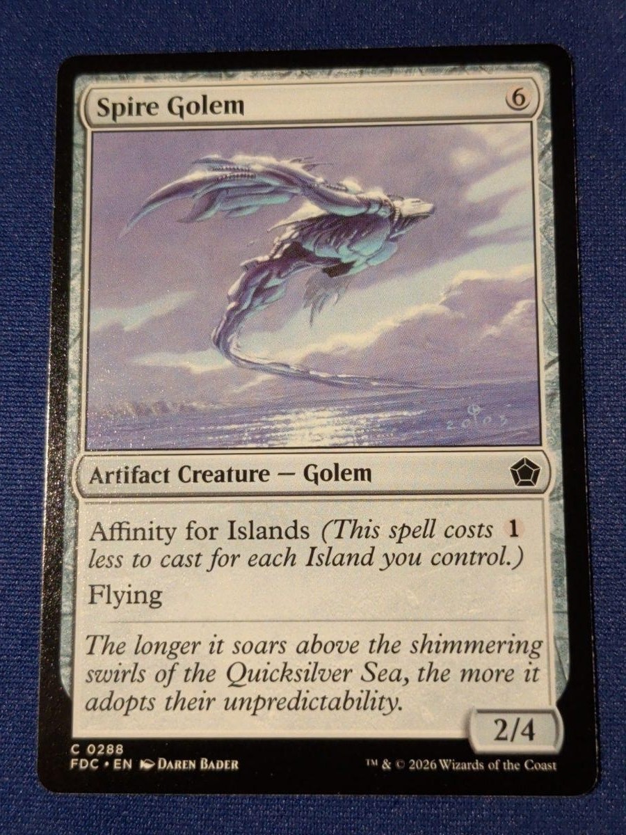 Spire Golem Foundations Commander #288 quasi nuovo MTG