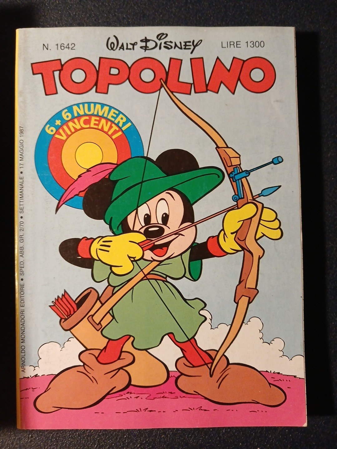 Topolino nr.1642 (edizioni Mondadori,1987)
