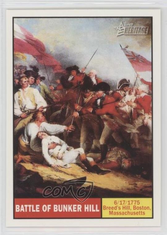 2009 Topps Heritage American Heroes Edition battle of bunker hill #104 0o9
