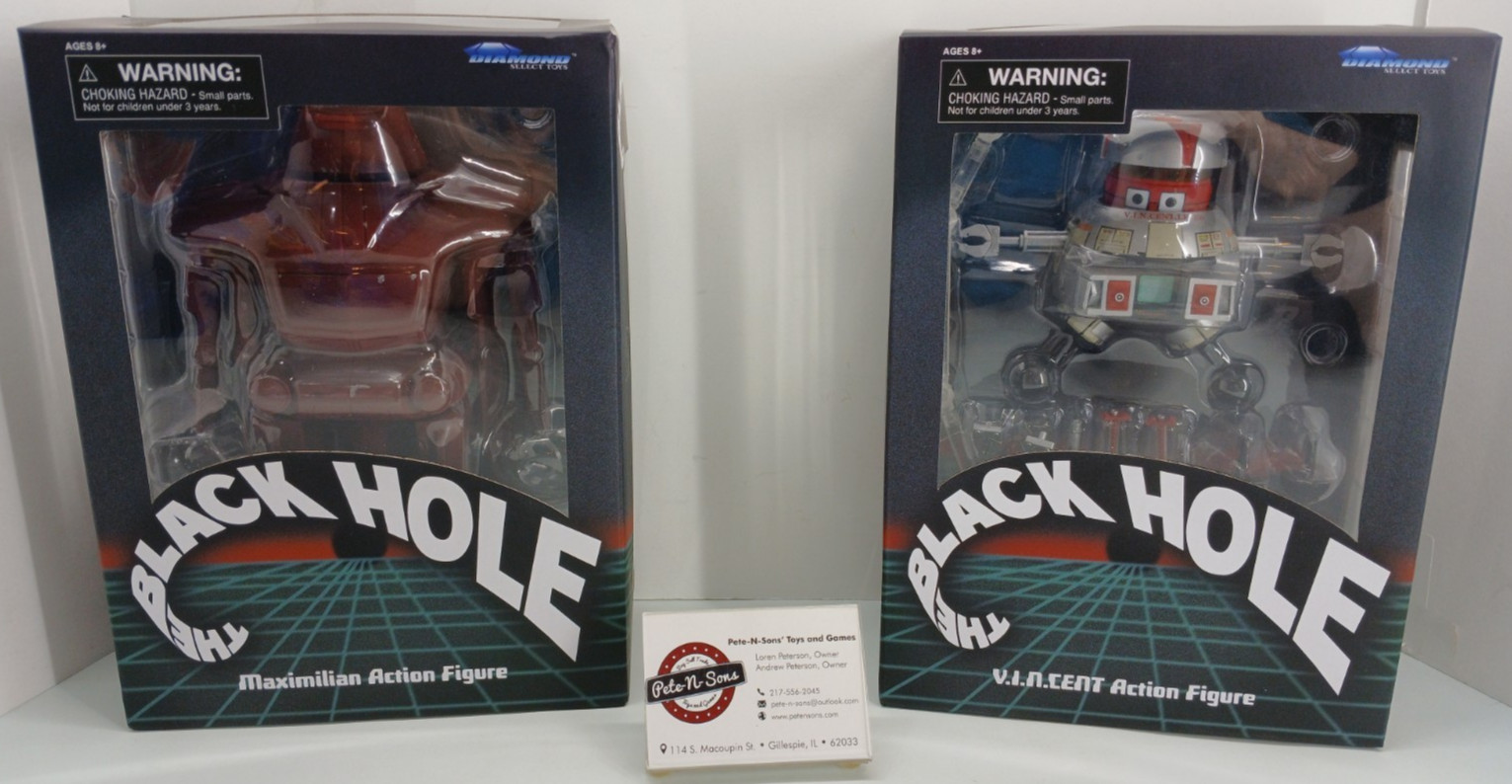 2019 Diamond Select: The Black Hole: Maximilian & V.I.N.Cent Figure bundle: New