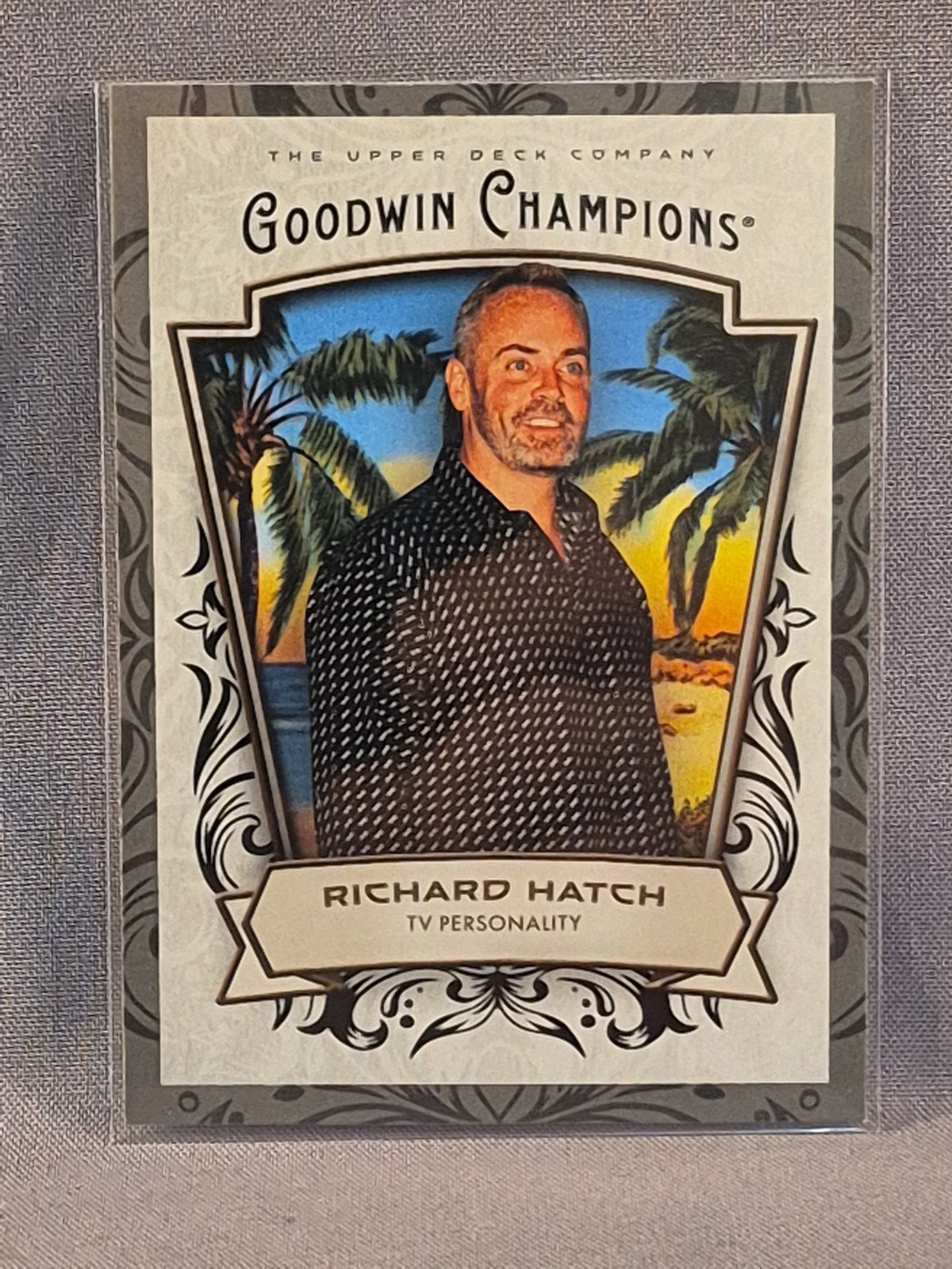 Upper Deck 2026 Goodwin Champions Richard Hatch #58 nero lucido inserto icona TV