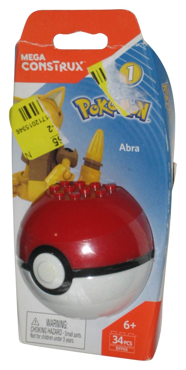 Pokemon Mega Construx (2017) Confezione Mini Figure Abra Pokeball