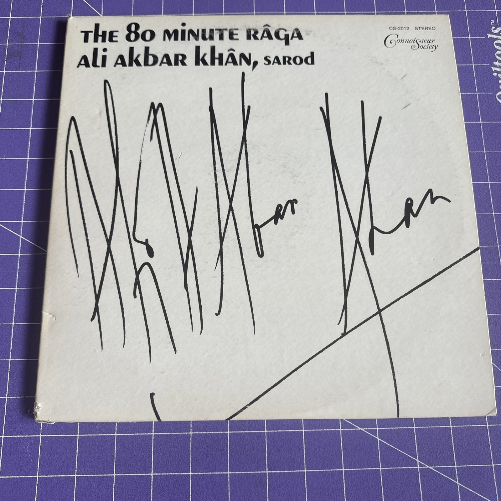 Ali Akbar Khan The 80 Minute Raga Rag Kanara Prakaar 2LP 1969 Connoisseur
