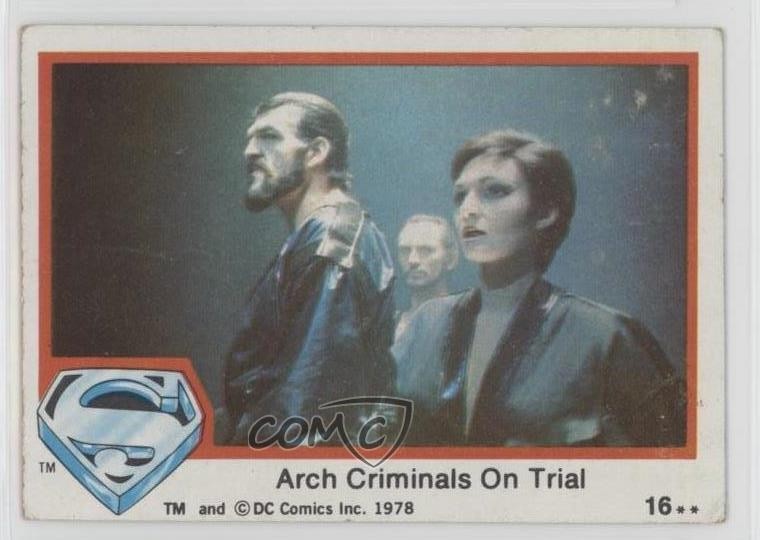 1978 Topps Superman The Movie Arch Criminals on Trial #16 z6d