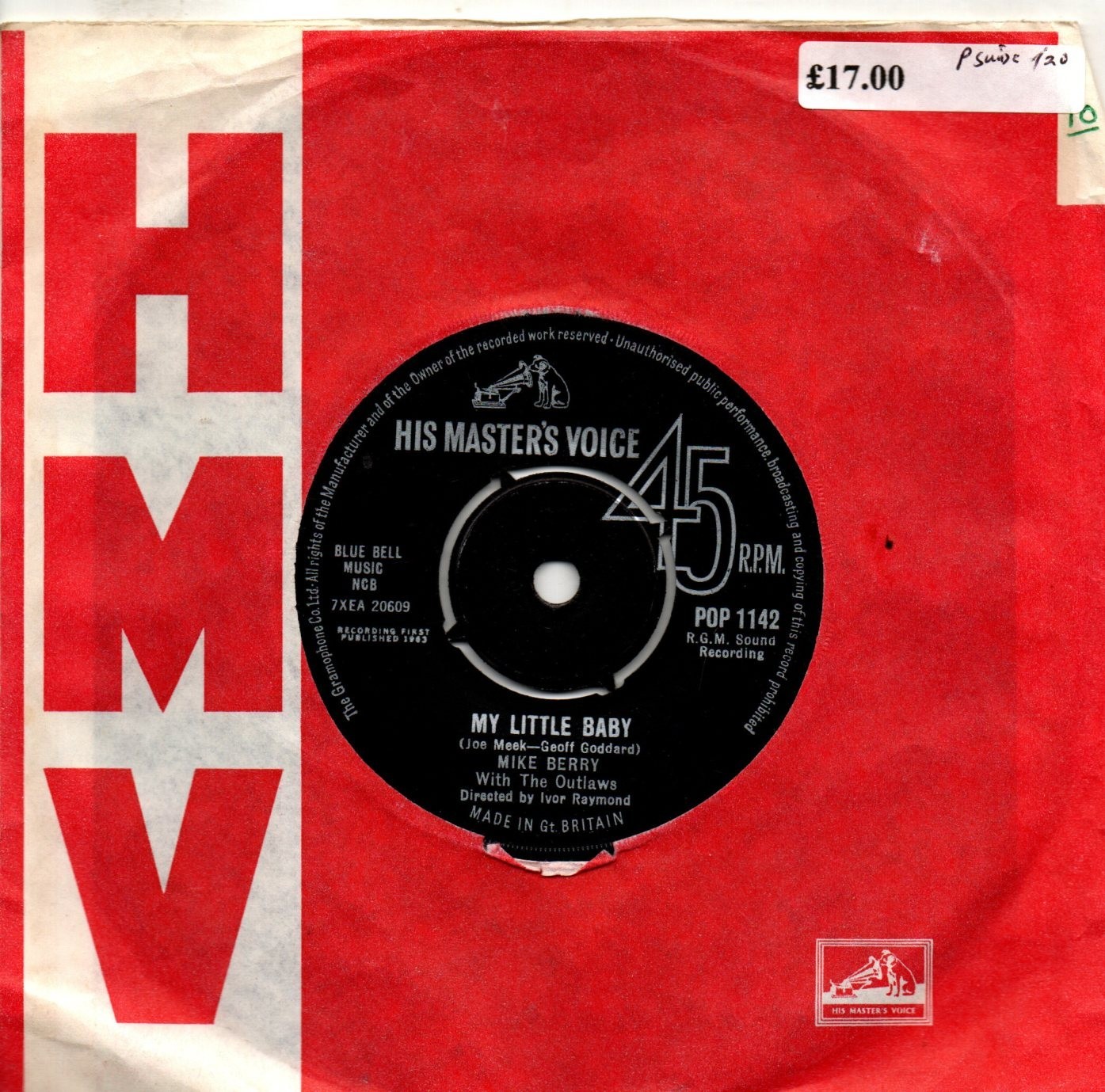 Mike Berry:My little baby/You'll do it, you'll fall in love:UK HMV:1963