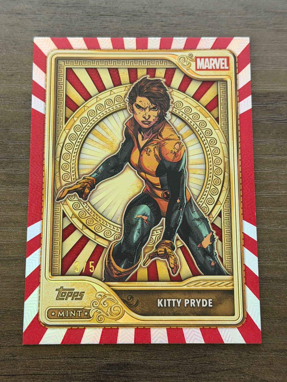 2026 Topps Marvel Mint Katherine Kitty Pryde Red Foil # 3 /5 X-Men!