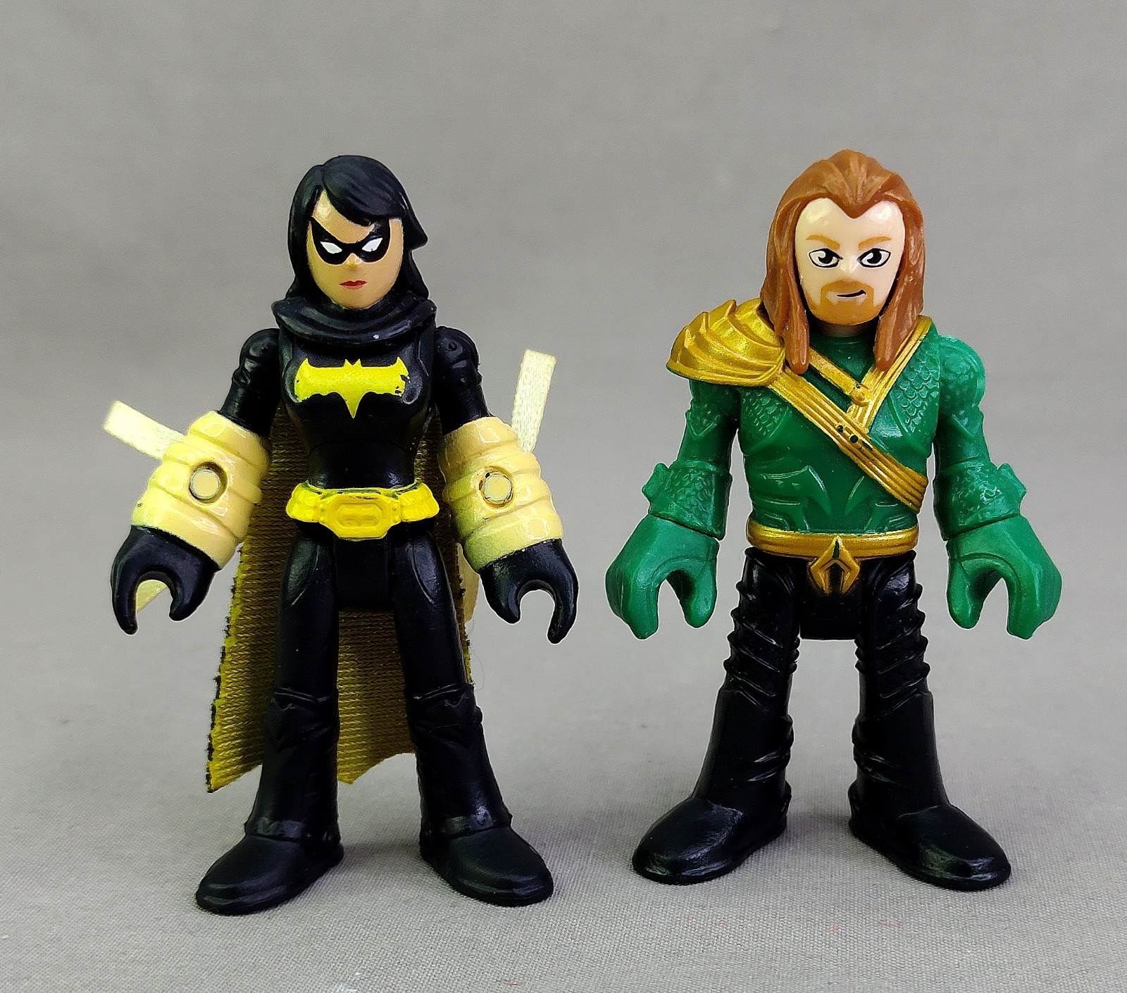Modellino Imaginext DC Super Friends Justice league AQUAMAN & BLACK BAT