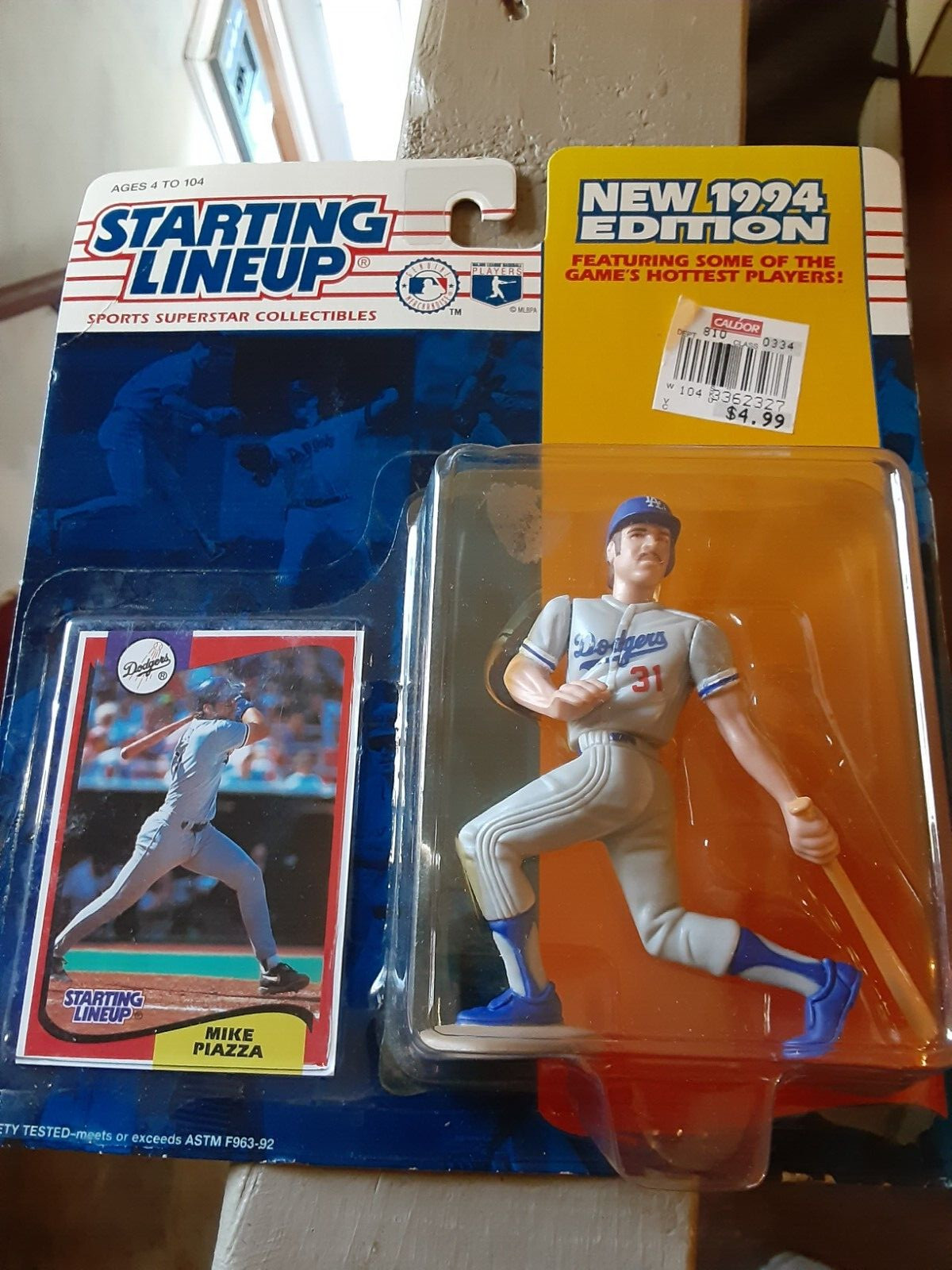 Figurina vintage 1994 Starting Lineup SLU Mike Piazza Los Angeles Dodgers MVP hof
