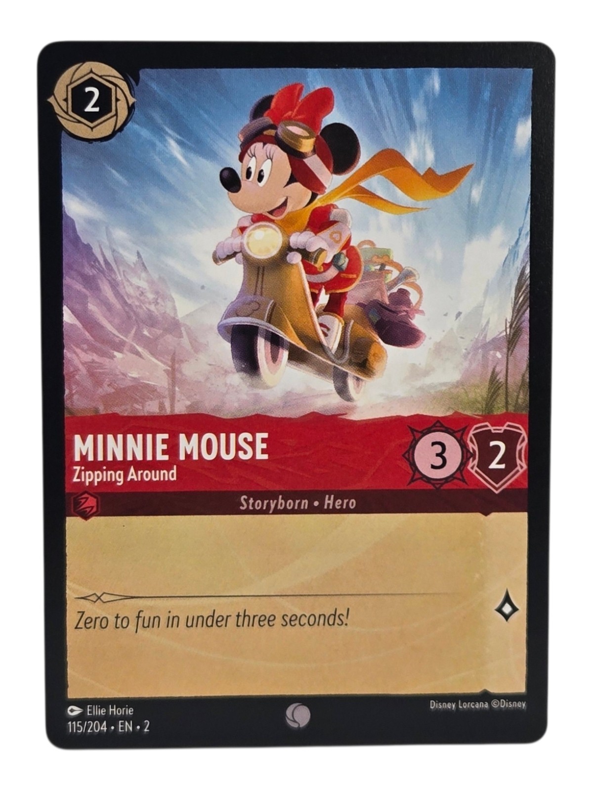 Minnie Mouse - Zipping Around 152/204 Rise Of The Floodborn Common Lorcana NM