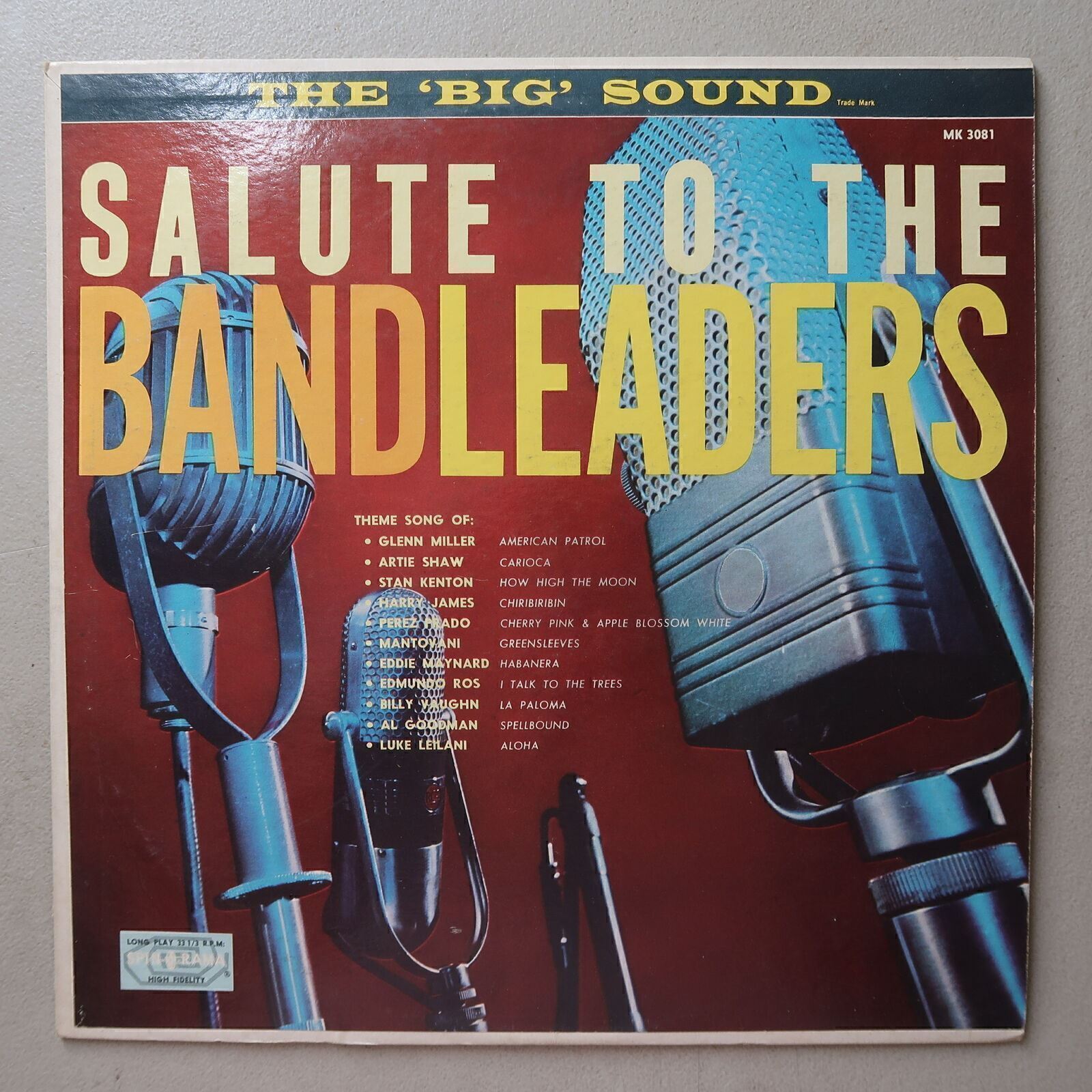 SALUTE TO THE BANDLEADERS VINYL LP SPIN-O-RAMA EXC 74
