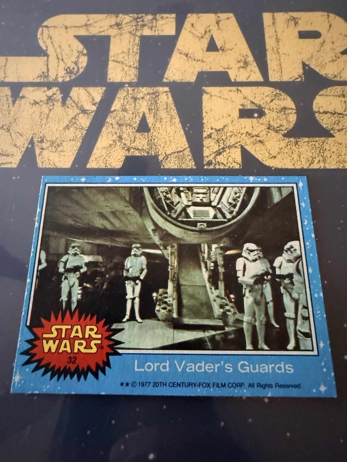 1977 Topps Star Wars Series 1 Blue #32 Lord Vader's Guards Nice Clean Sharp Card