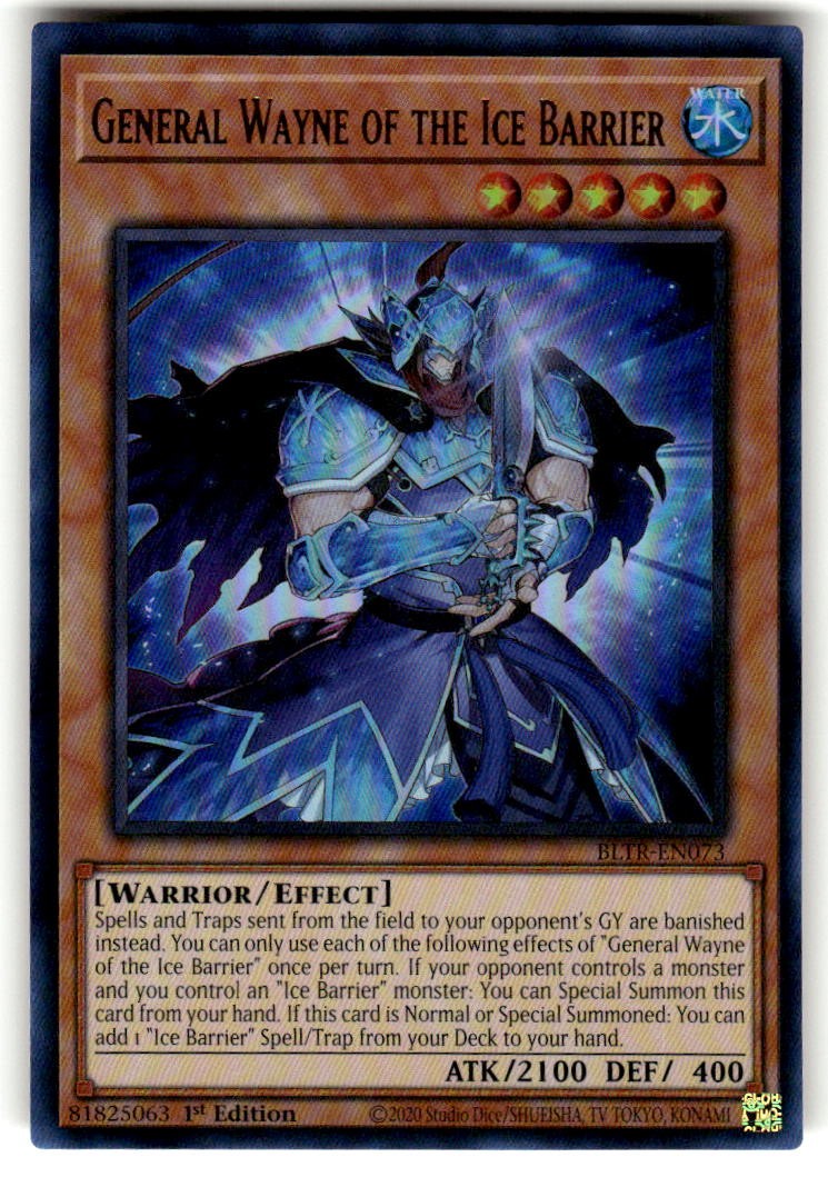Generale Wayne della Barriera di Ghiaccio 1a Ed UR BOL: Terminal Revenge BLTR-EN073 NM
