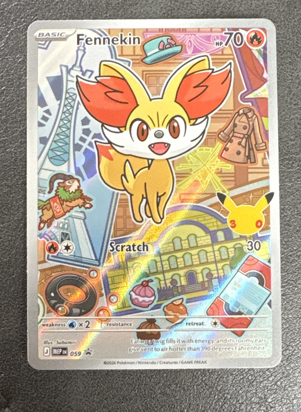 Fennekin 059 Me: Mega Evolution Promo Holo