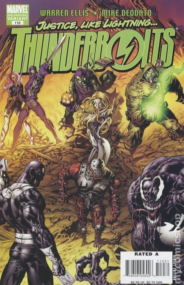 Thunderbolts #110 Deodato Variante 2° Stampa VF 2007 Immagine Stock