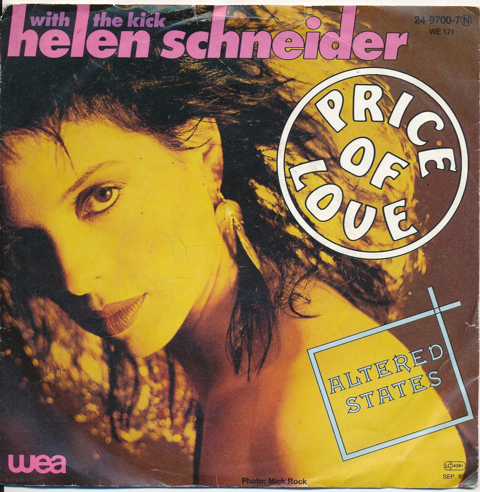 Price Of Love - Helen Schneider - Single 7" Vinyl 206/15