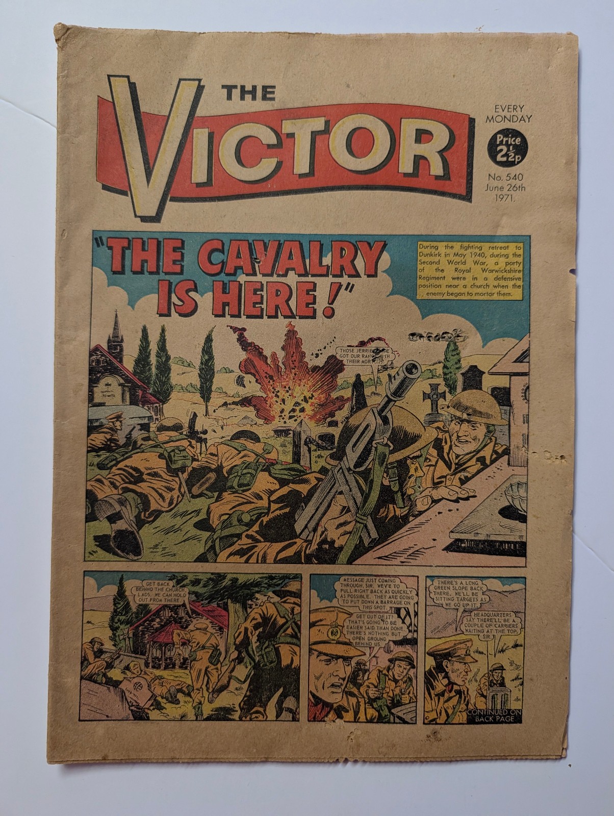 The Victor Comic, No 540, June 26th 1971.