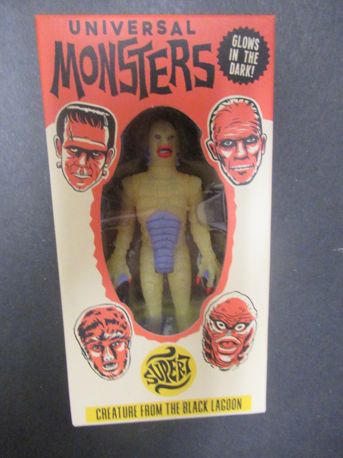 Super7 ReAction Universal Monsters personaggio creatura Glow-in-the-Dark
