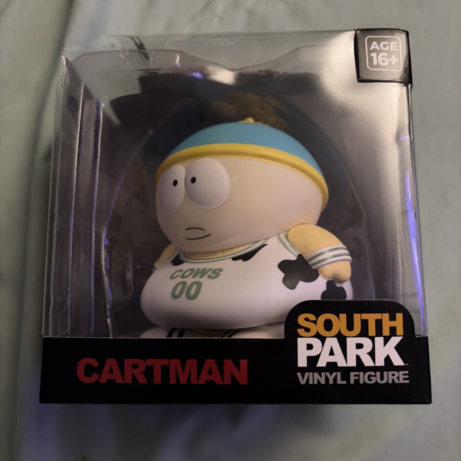 South Park FlyGuys CultureFly Eric Cartman Cows Figura in vinile 4" con supporto - Nuovo