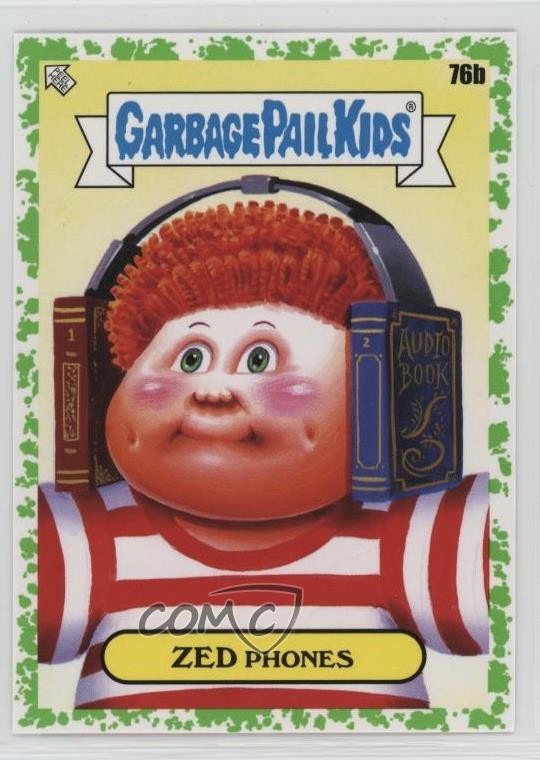 2022 Topps Garbage Pail Kids Book Worms Serie 1 Booger Green Zed telefoni 0y59