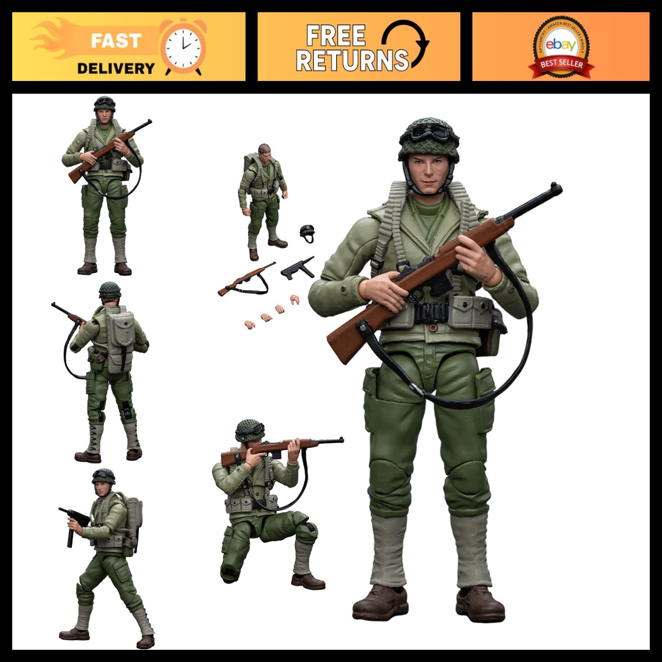Action figure scala 1/18 - modellini collezione anime US Army - giocattoli militari