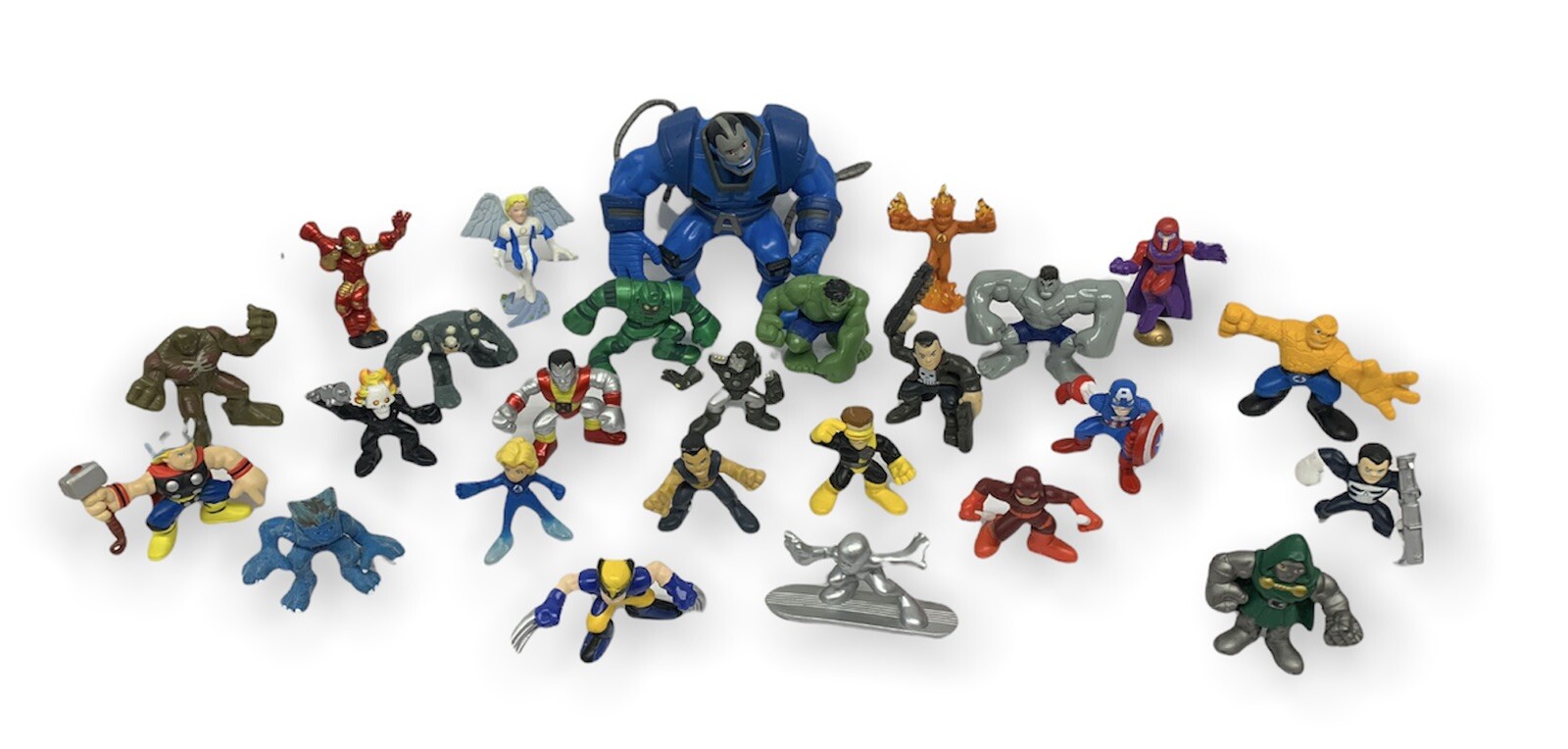 26 action figure supereroi Marvel DC Comics Hulk Wolverine Silver Surfer