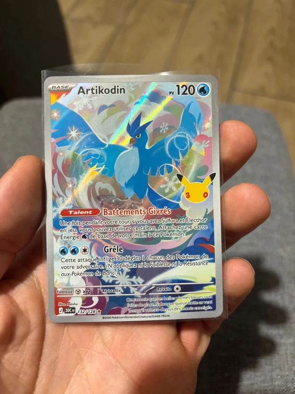 Artikodin 132/128 30 ans Pokémon