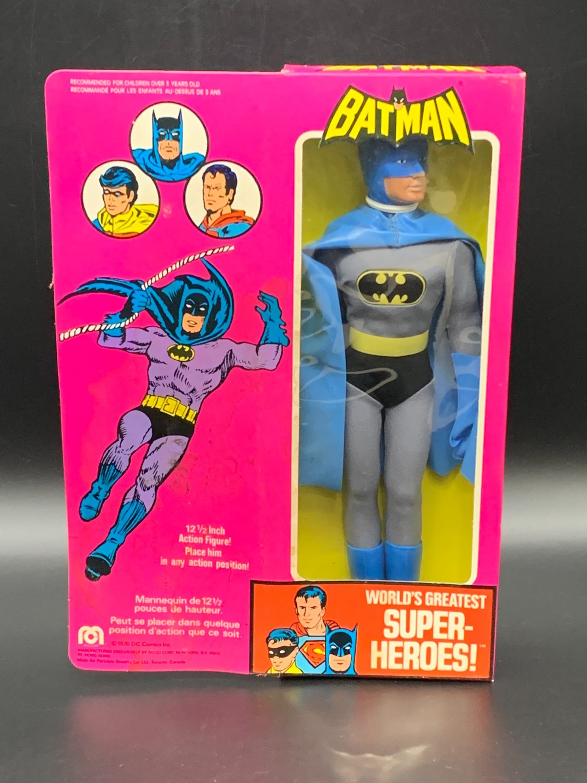 Modellino Mego World's Greatest Super-Heroes Batman 12 1/2 in scatola 1976