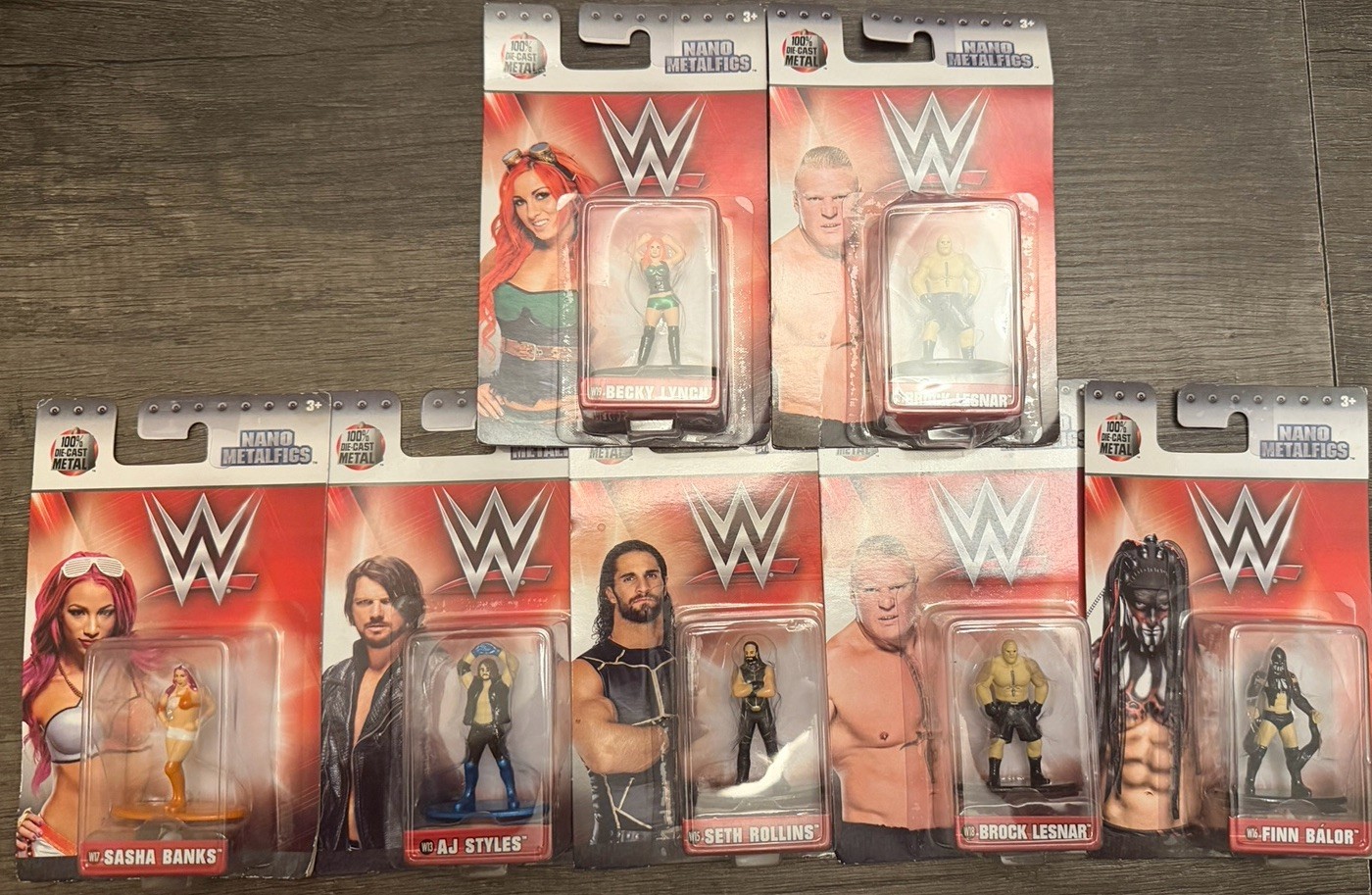 Lotto action figure WWE Nano Metalfigs ToyRUS Pro Wrestling